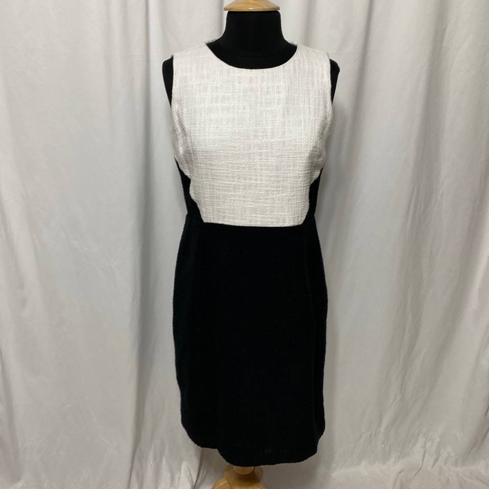 Calvin Klein Women's Textured Sleeveless Colorblock Dress -